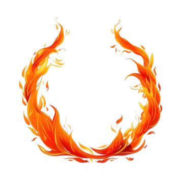 Fire Border Decoration Frame Fire Text Banner Png Transparent Image