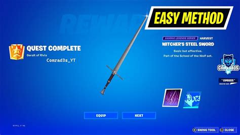 Deal Melee Weapon Damage To Opponents Fortnite How To Unlock Witcher