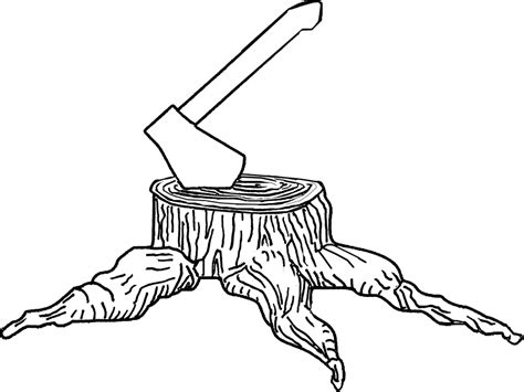 Tree Stump Drawing at GetDrawings | Free download