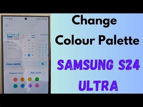 How To Change Color Palette In Samsung Galaxy S24 Ultra Change System