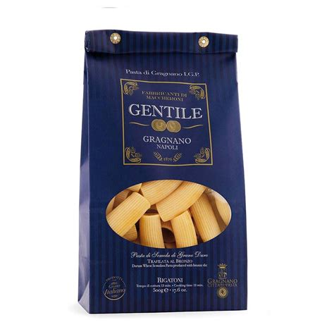 Pasta Aus Gragnano I G P Rigatoni Pastificio Gentile Agraria Riva