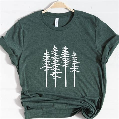 Skinny Pines Pine Tree Graphic Tee Nature Shirt In 2020 Shirts