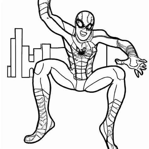 Aventuras Do Homem Aranha Preto Para Colorir