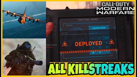 All Tactical Killstreaks In Action Call Of Duty Modern Warfare 2019