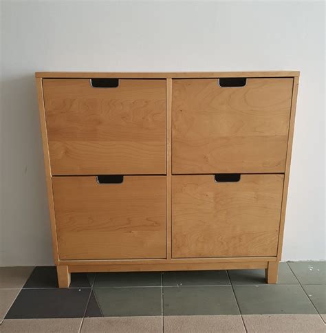 IKEA Shoe Cabinet With 4 Compartments Stall Furniture Home Living