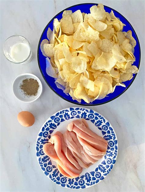 Crispy Baked Potato Chip Chicken Tenders Recipe Happy Simple Living