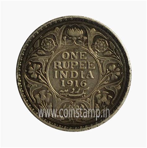 British India Silver One Rupee George V 1912 to 1936 Coins -coinstamp.in