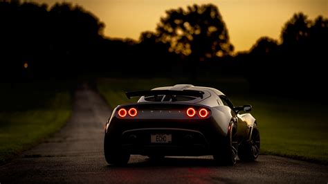 Скачать обои дорога ночь Lotus спорткар Exige Lotus Exige раздел