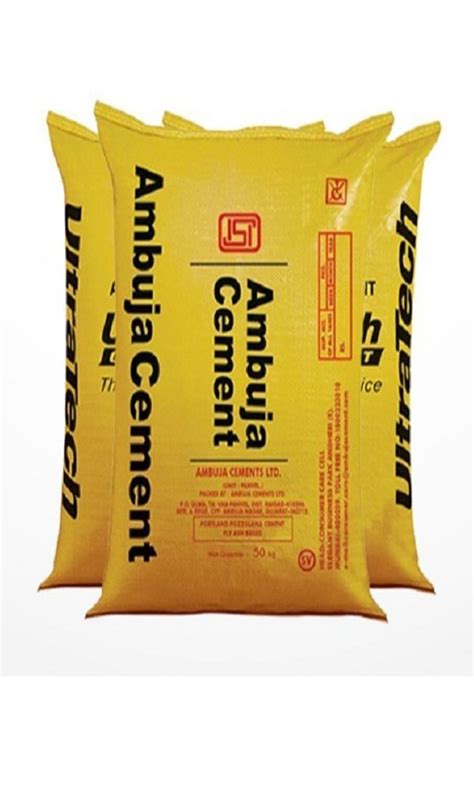 Yellow Polypropylene Pp Cement Sack Bag At Rs Piece In Rajkot Id