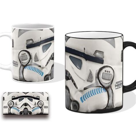 Caneca Star Wars Stormtrooper Cerâmina 325ml Branca 3d Leroy Merlin