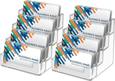 Amazon Tecunite Pack Business Card Holder Tiers Acrylic Card