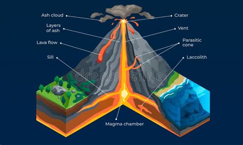 Diagram Of Volcano