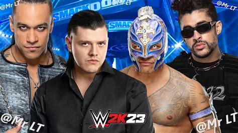 Bad Bunny Rey Mysterio Vs Dominik Mysterio Damian Priest Wwe K