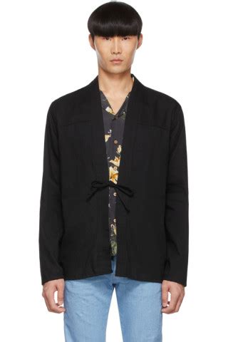 Naked Famous Denim SSENSE UK Exclusive Black Cotton Shirt SSENSE