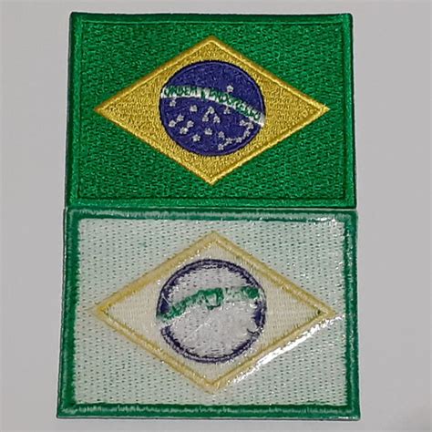 Patch Termocolante Bordado Da Bandeira Do Brasil Elo7