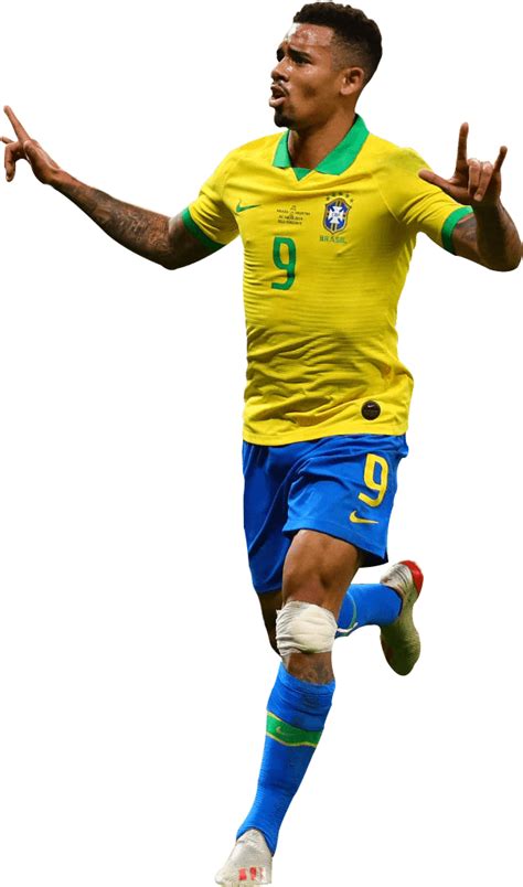 Gabriel Jesus Brazil football render - FootyRenders