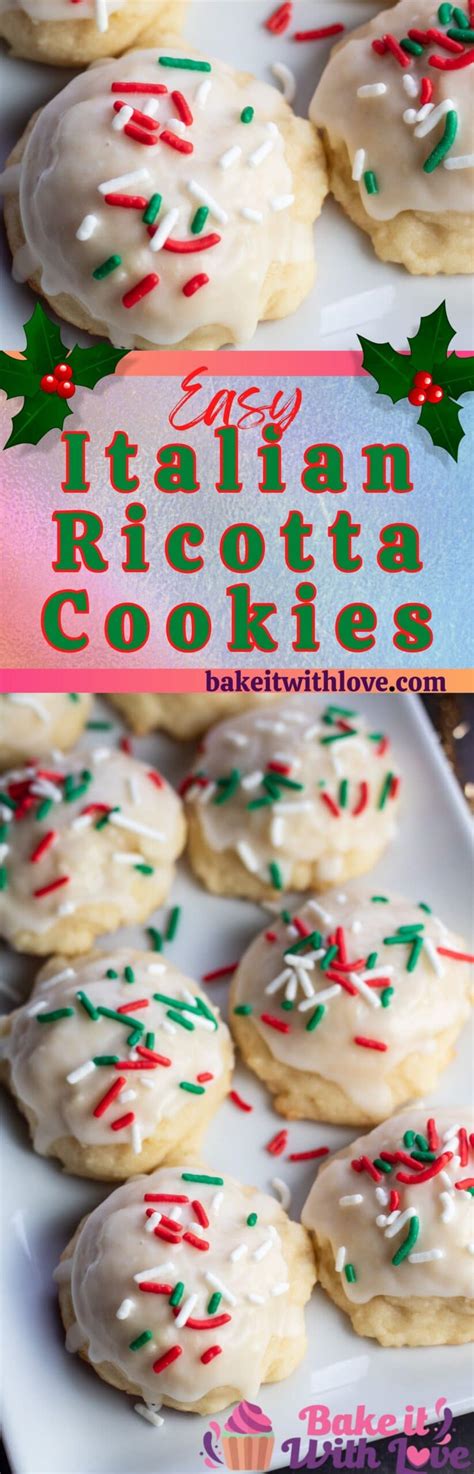 Italian Ricotta Cookies Incredibly Easy Christmas Cookies