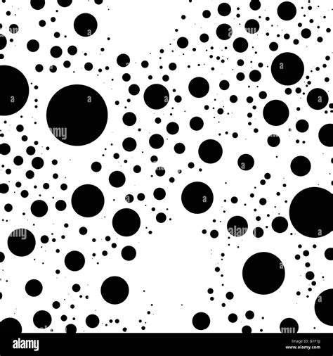 Circles Pattern Monochrome Black And White Pattern With Scattered