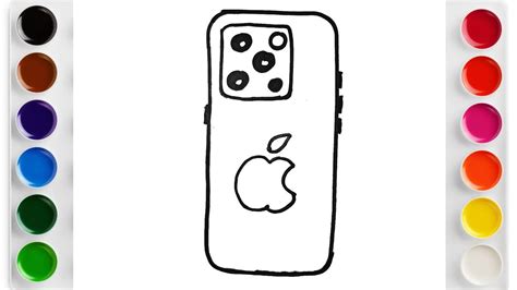 HOW TO DRAW APPLE IPHONE YouTube