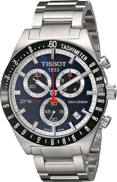 T Tissot Men S Prs Stainless Steel Chronograph Watch