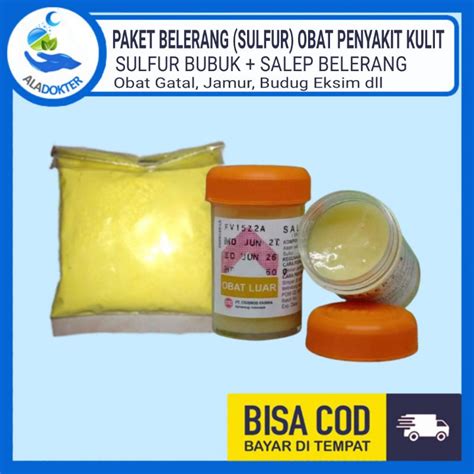 Jual Zwafel Sulfur Paket Salep Gatal Belerang Bubuk Anti Jamur Eksim