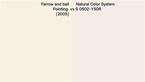 Farrow And Ball Pointing 2003 Vs Natural Color System S 0502 Y50r