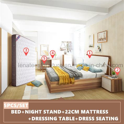 Bj01a New Arrival Melamine Bedroom Furniture Hotel Furniture China