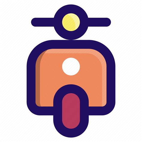 Bike Motor Scooter Transportation Vehicle Icon Download On Iconfinder