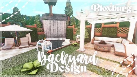 Roblox Bloxburg Backyard Design Idea Minami Oroi Youtube