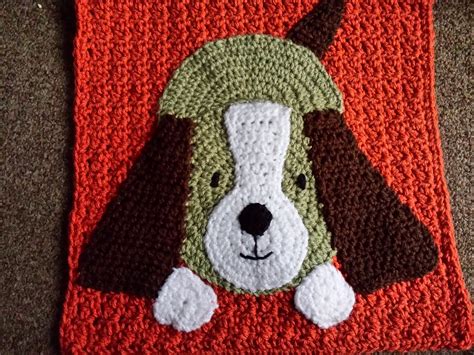 Blooming Lovely Wip Crochet Farm Blanket Cow Dog And Pig Appliques