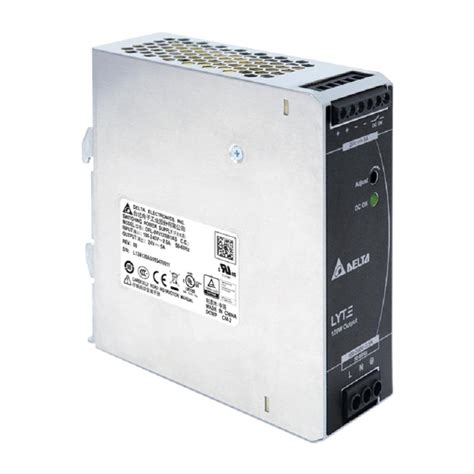 Delta Din Rail SMPS 120W 24V 1 Phase 5A DRP 24V 120W1AA