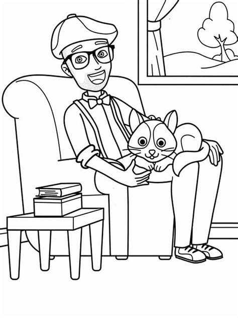 Blippi Coloring Pages Free Printable