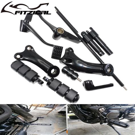 Motorcycle Forward Controls Complete Kit Pegs Levers Linkages For