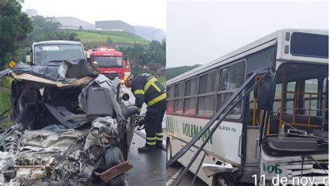 Grave Acidente Entre Carro E Nibus Mata Uma Pessoa E Deixa Feridos Na