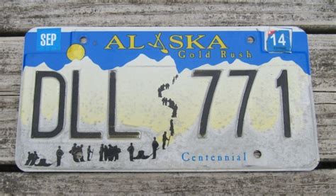 License Plate for Sale Alaska State Gold Rush SHOP Vintage Antique Collectible Rare Old Used ...