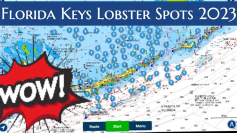 Florida Keys Lobster Spots Map UPDATED FL FISHING SPOTS YouTube