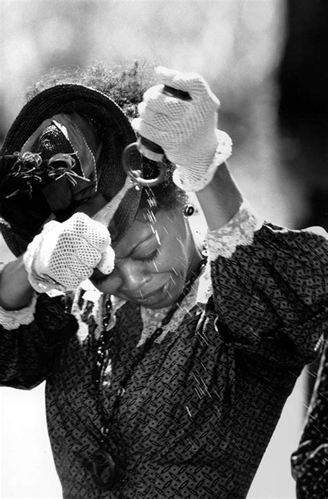 Lisa Gay Hamilton On The Set Of Beloved Crying San Francisco