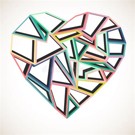 Abstract Colorful Heart Stock Illustration Illustration Of Concept