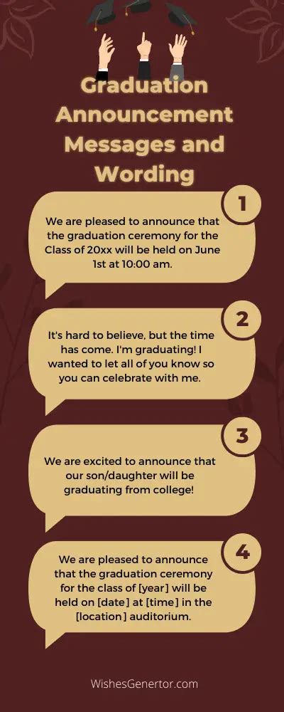 51 Graduation Announcement Messages and Wording