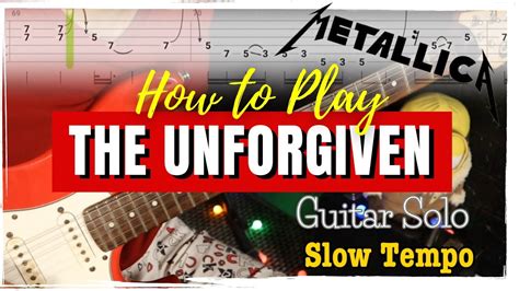 How To Play The Unforgiven Solo On Guitar Easy Tabs Lesson Youtube