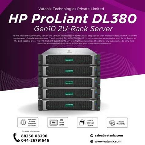 Intel Xeon Scalable Processor Order Hp Proliant Dl Gen U Rack