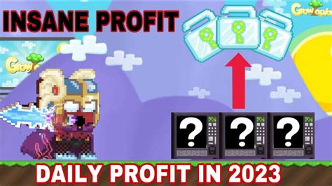 Insane Profit In Growtopia Daily Dls Growtopia Profit Youtube