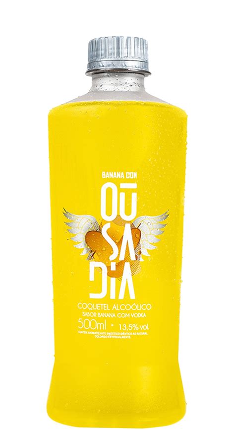 COQUETEL DE VODKA OUSADIA 500ML BANANA GTIN EAN UPC 7896336809423