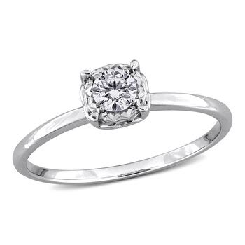 Created Forever 1 5ct TW Lab Grown Diamond Solitaire Engagement Ring In