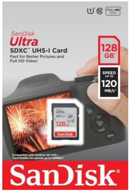 Карта памяті Sandisk Microsdxc Ultra 128gb Class 10 Uhs I A1 Sdsquab 128g Gn6mn фото