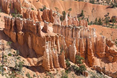 Bryce Canyon Hoodoos Felspyramiden Amphitheater Rim Trail