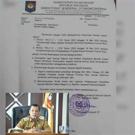 Dikabarkan Muflihun Kembali Jabat Pj Wali Kota Pekanbaru Pj Bupati