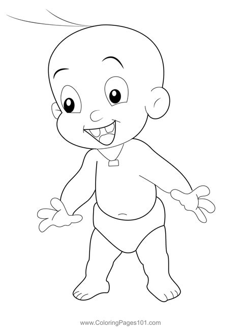 Happy Raju Coloring Page for Kids - Free Chhota Bheem Printable ...