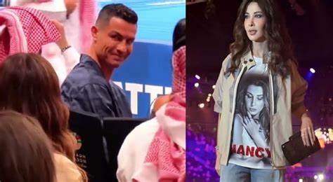 L Attitude De Cristiano Ronaldo Envers Nancy Ajram Fait Sensation Sur