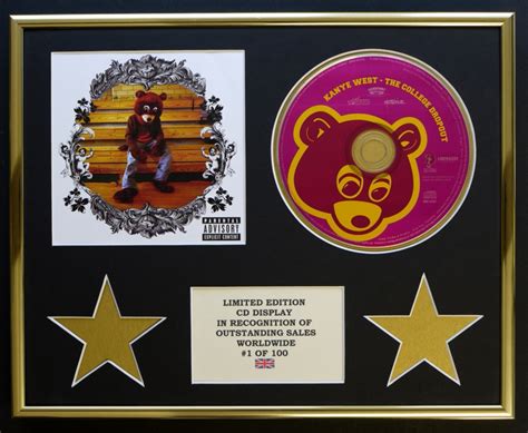 Kanye West Cd Display Limited Edition Coa The College Dropout